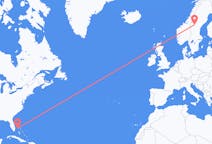 Lennot Freeportista, Bahama Östersundiin, Ruotsi