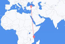 Flyreiser fra Mtwara, Tanzania til Kayseri, Tyrkia