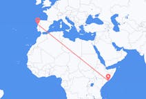 Flyrejser fra Mogadishu til Porto