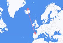 Voos de Valladolid, Espanha para Akureyri, Islândia