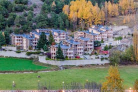 photo of ski resort on top of mountain. A place with a beautiful view in La Massana, Andorra.