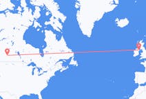 Flyreiser fra Saskatoon, til Belfast