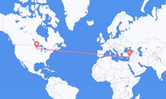 Flyreiser fra Minneapolis, USA til Hatay Province, Tyrkia