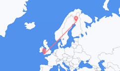 Vluchten van Rovaniemi, Finland naar Newquay, Engeland