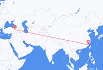 Lennot Fuzhousta, Kiina Erzincanille, Turkki