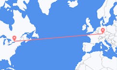 Flyrejser fra Kingston, Canada til Nürnberg, Tyskland