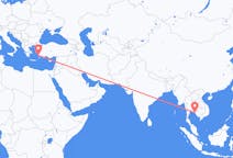 Voli dalla provincia di Trat, Thailandia a Bodrum, Turchia