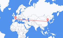 Flyreiser fra Yantai, Kina til Aspiran, Frankrike