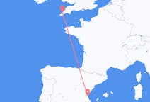 Flyreiser fra Newquay, England til Valencia, Spania