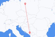 Flug frá Poznań til Podgorica
