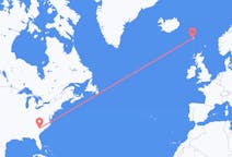 Flyg från Columbia, USA till Sørvágur, Färöarna