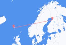 Flyrejser fra Sørvágur til Oulu