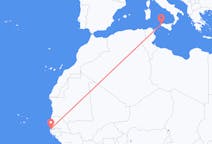 Flyreiser fra Banjul, Gambia til Trapani, Italia
