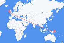 Lennot Tufilta, Papua-Uusi-Guinea Corkiin, Irlanti