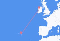 Flyreiser fra Knock, Irland til Ponta Delgada, Portugal