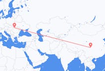 중국 면양에서 출발해 루마니아 바이아마레로(으)로 가는 항공편