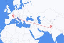 Flug frá Multan, Pakistan til Grenoble, Frakklandi