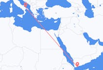 Vluchten van Aden naar Bari