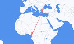 Flyreiser fra Douala, Kamerun til Ikaria, Hellas