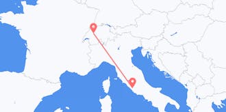 Vluchten van Zwitserland naar Italië