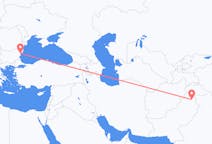 Vluchten van Islamabad naar Varna