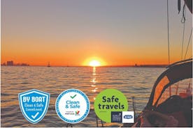 Die beste Segeltour bei Sonnenuntergang in Lissabon auf einer luxuriösen Segeljacht