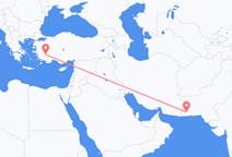 Flyreiser fra Turbat, Pakistan til Denizli, Tyrkia
