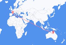 Flyreiser fra Mount Isa (Queensland), til Barcelona
