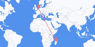 Flyreiser fra Madagaskar til Nederland
