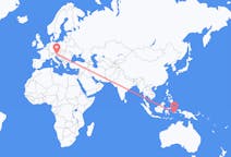 Flyreiser fra Ambon, Maluku, Indonesia til Klagenfurt, Østerrike