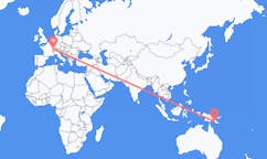 Flug frá Port Moresby, Papúa Nýju-Gíneu til Bern, Sviss