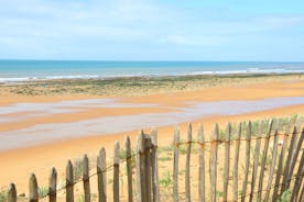 photo of beach of Les Sables d'Olonne, commune in the Vendée department in the Pays de la Loire region in western France.