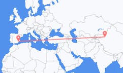 出发地 中国阿克苏市目的地 西班牙穆尔西亚的航班