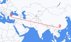 Lennot Liuzhousta, Kiina Kütahyaan, Turkki