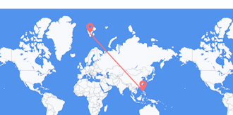 Flights from the Philippines to Svalbard & Jan Mayen