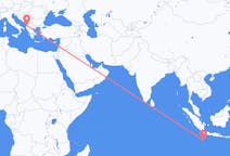 Vluchten van Shire of Christmas Island naar Tirana