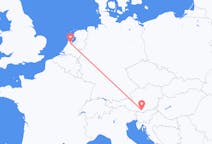 Lennot Amsterdamista, Alankomaat Klagenfurtiin, Itävalta