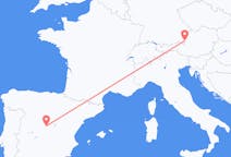 Flyreiser fra Madrid, til Salzburg