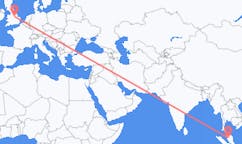 出发地 马来西亚怡保前往英格兰的诺丁汉的航班