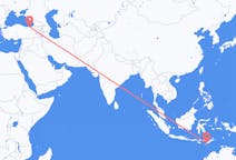 Lennot Kupangista, Indonesia Trabzoniin, Turkki
