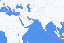 Flyrejser fra Shire of Christmas Island til Torino