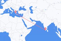 Lennot Thiruvananthapuramista, Intia Kalamataan, Kreikka