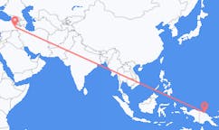 Flyreiser fra Wewak, Papua Ny-Guinea til Van, Tyrkia