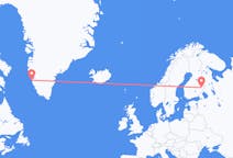 Lennot Joensuusta, Suomi Nuukille, Grönlanti