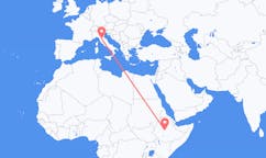 Flyrejser fra Addis Ababa til Firenze