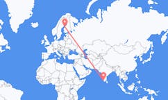 Flyrejser fra Kochi, Indien til Karleby, Finland
