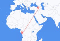 Flüge von Cabinda, Angola nach Şırnak, die Türkei