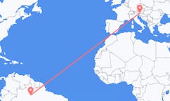 Flyrejser fra Manaus, Brasilien til Klagenfurt, Østrig