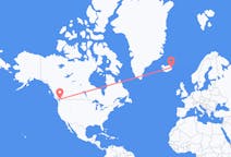 出发地 加拿大亞博斯福目的地 冰岛埃伊尔斯塔济的航班