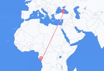 Voos de Cabinda, Angola para Amásia, Turquia